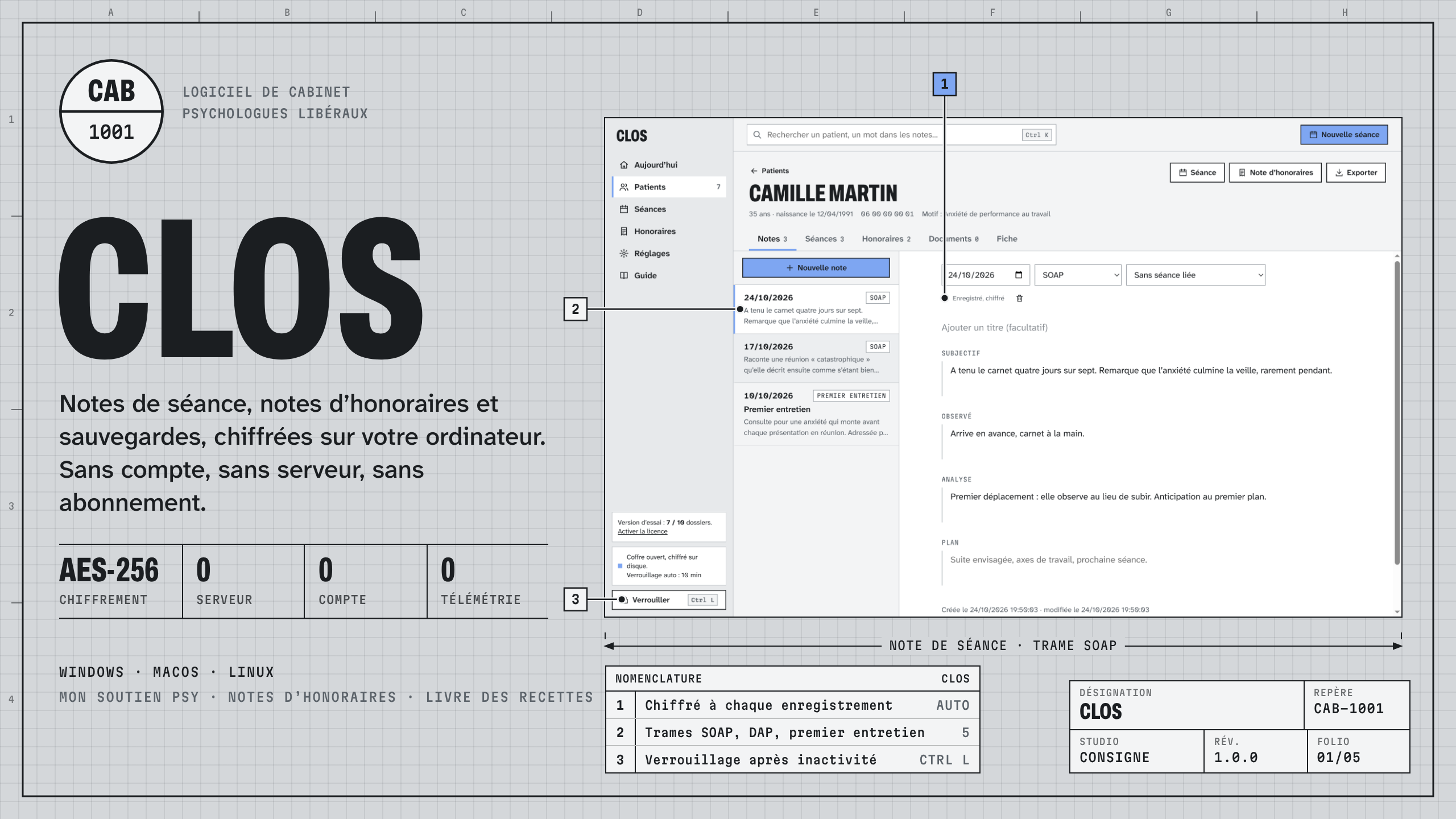 Clos : visuel principal