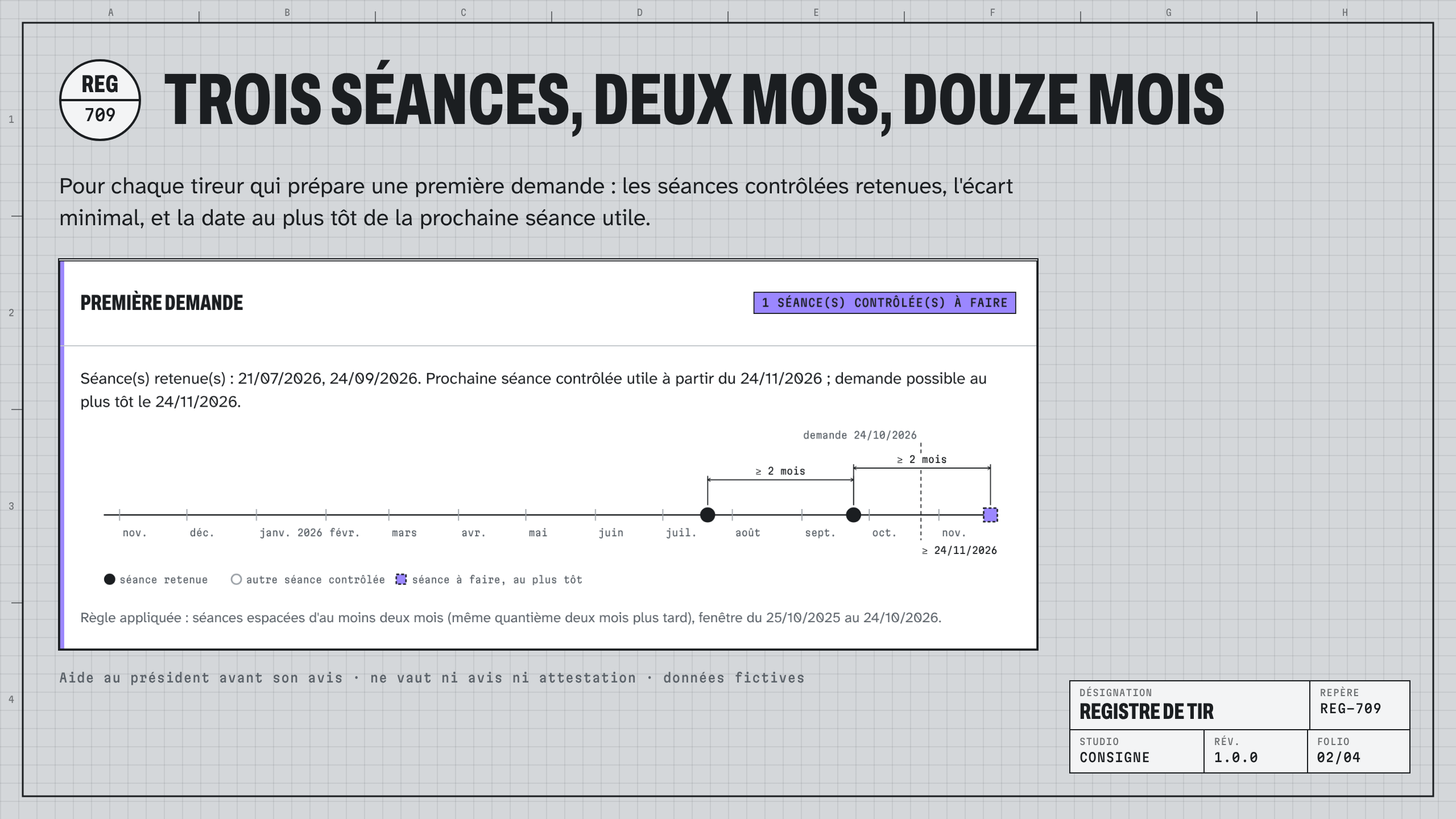 Registre de tir : visuel 2