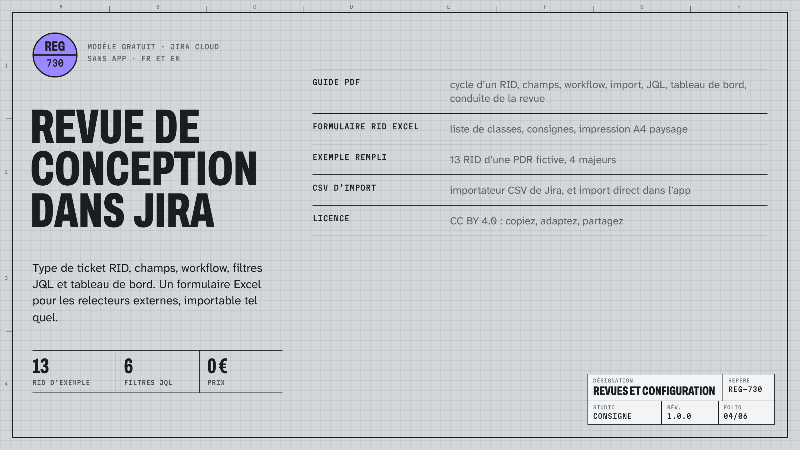 Revue de conception dans Jira : visuel principal